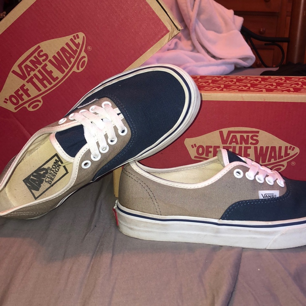 Navy and Gray Vans